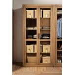 block and chisel wardrobe shelving in brushed oak 