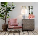 Block & Chisel pink upholstered occasional chair