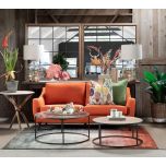 metal table with glass top from Block & Chisel vibe shot