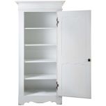 Block & Chisel single door antique white wardrobe