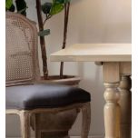 Block & Chisel grey wash oak dining table