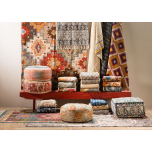 Multi coloured dhurrie rug Naksha Collection 