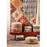 Multi coloured dhurrie rug Naksha Collection 
