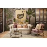 Classic style sofa with pleated skirt