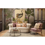 Sandhill Crane | Handpainted Replica in a classic living room setting