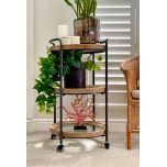 Block & Chisel Industrial Style drink trolley side table on castors