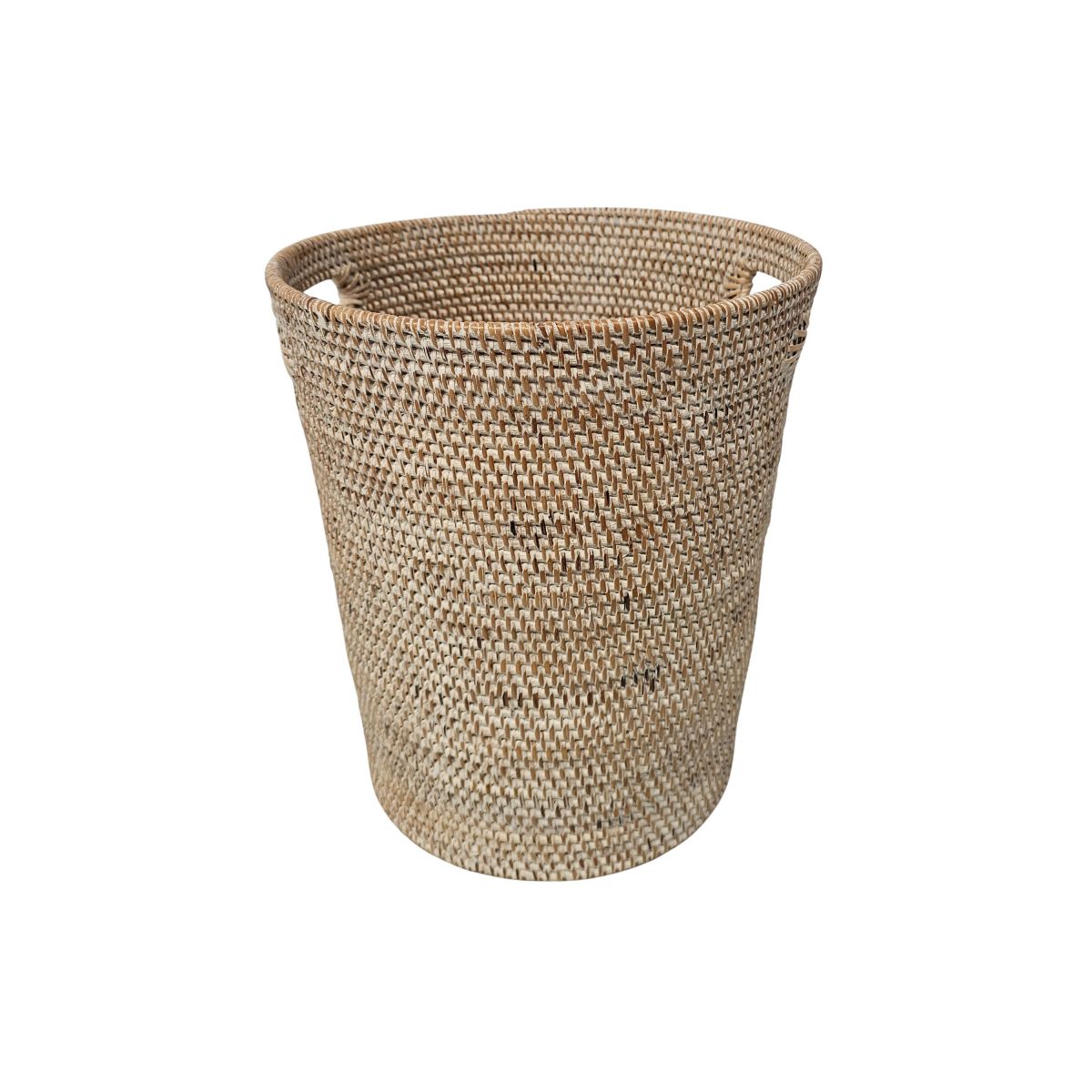 Whitewash wastepaper basket