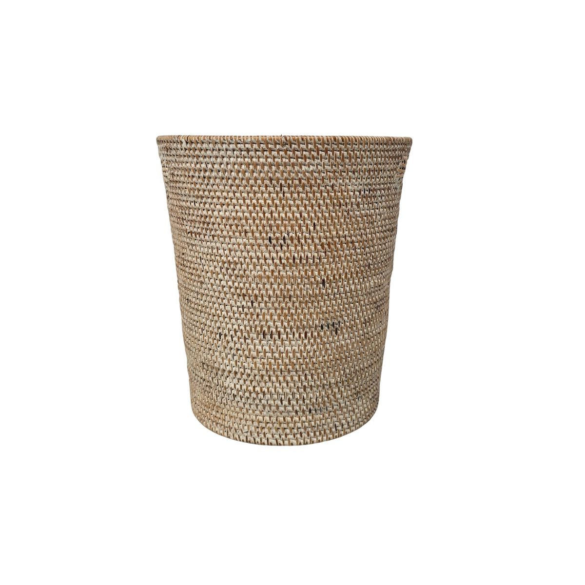 Whitewash wastepaper basket