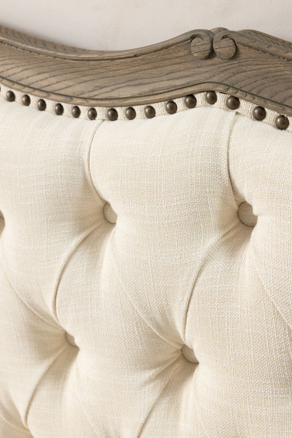French style queen headboard in cream Château Collection 