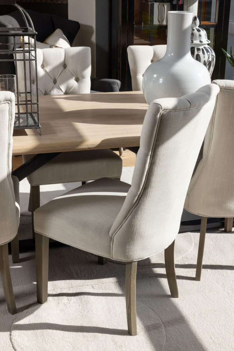 upholstered dining chair with buttoned back detail Château Collection