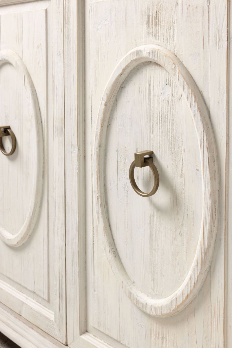 Grey sideboard with 4 doors 