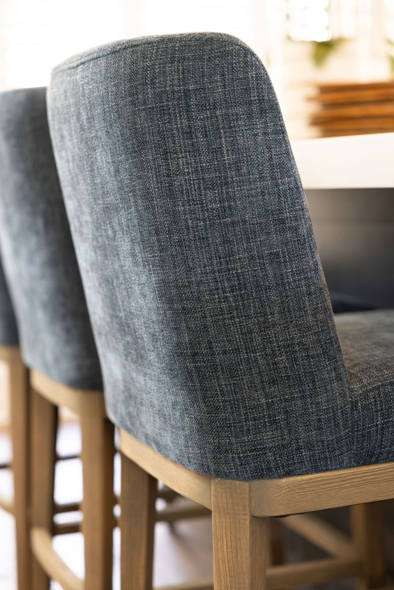 Upholstered modern counter stool