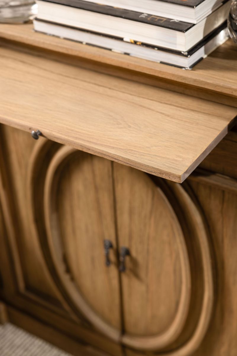 French style curved sideboard with storage