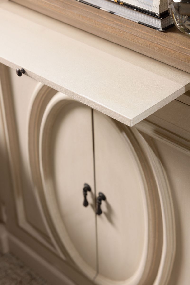 French style curved sideboard with storage