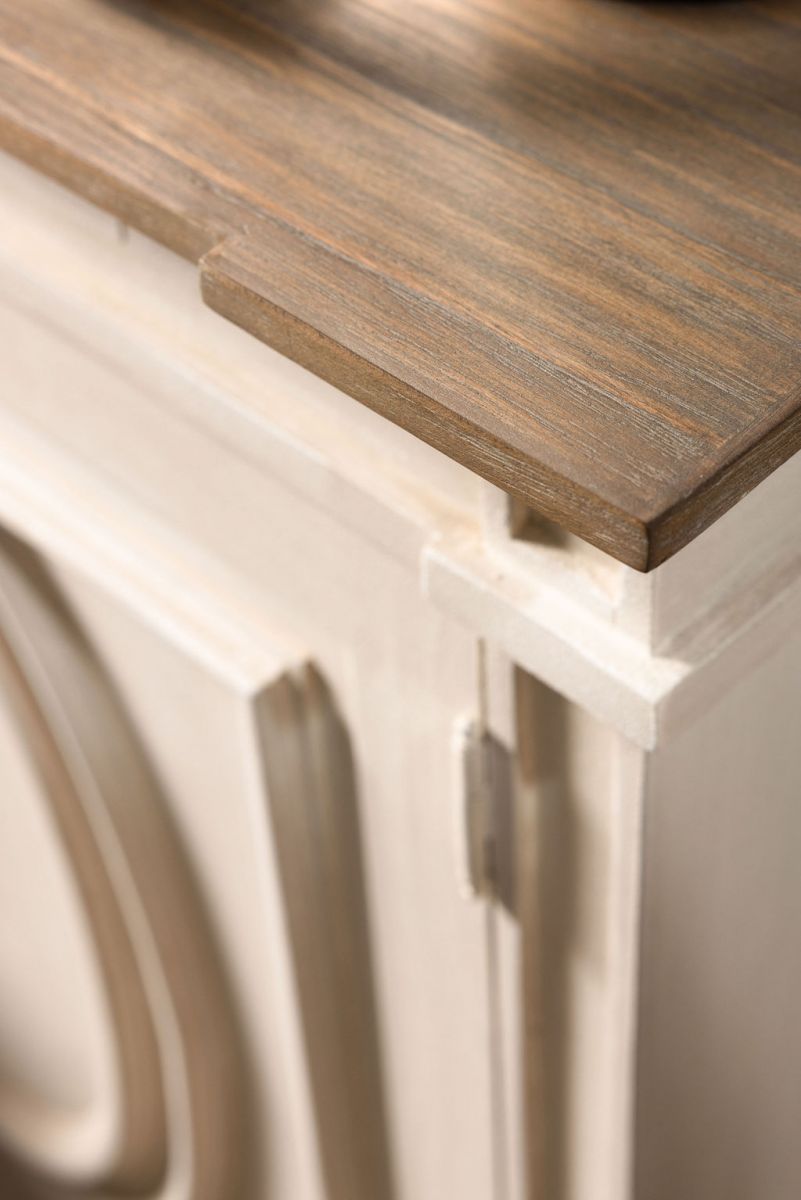 French style curved sideboard with storage