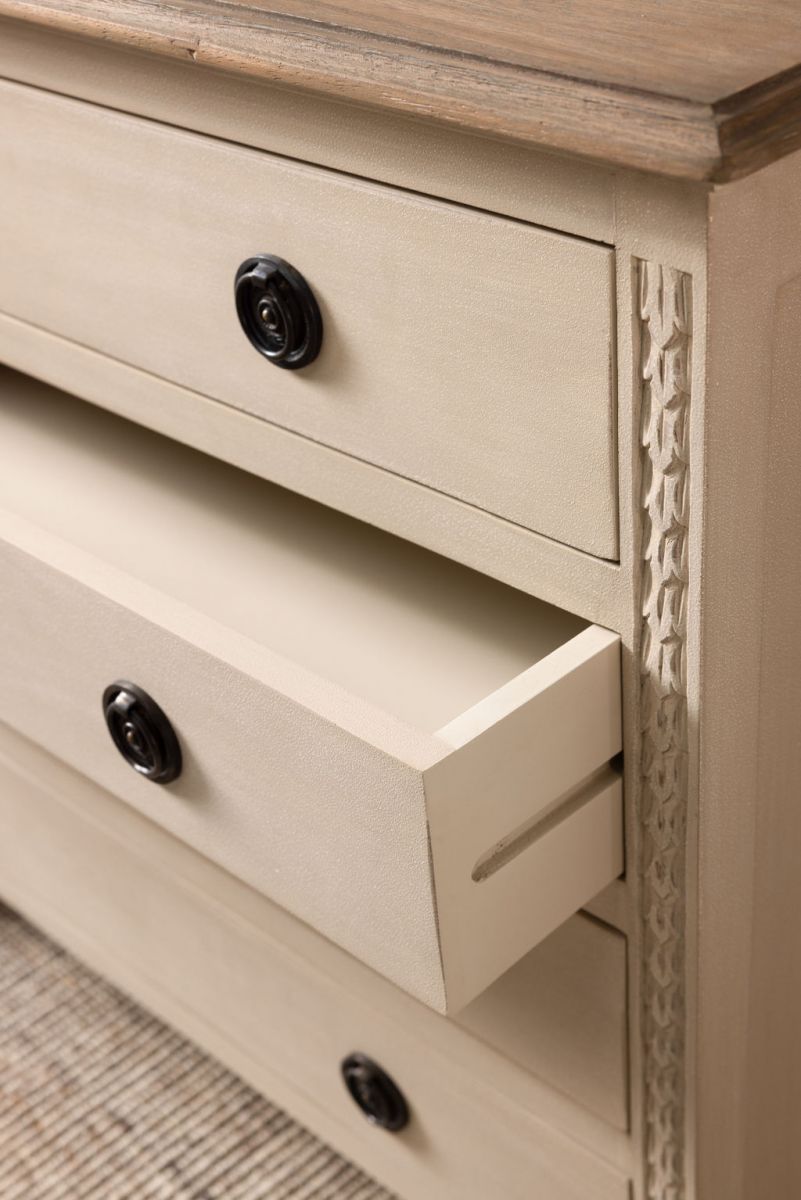 Wooden sideboard with 8 drawers