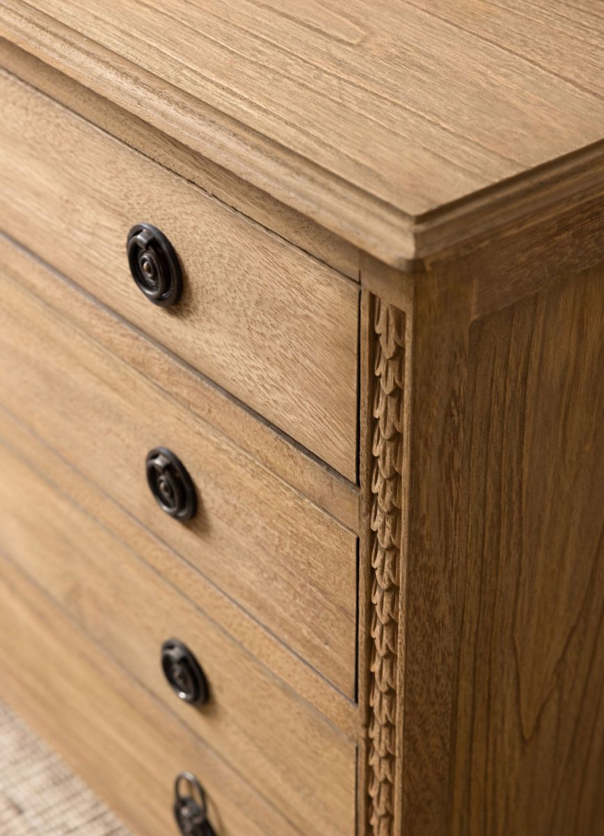 Wooden sideboard with 8 drawers