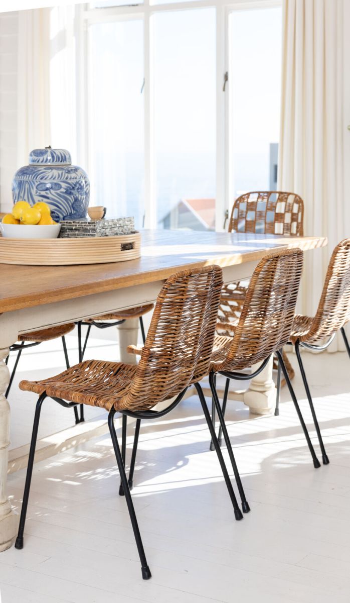 rattan and metal dining chair Westcoast collection 
