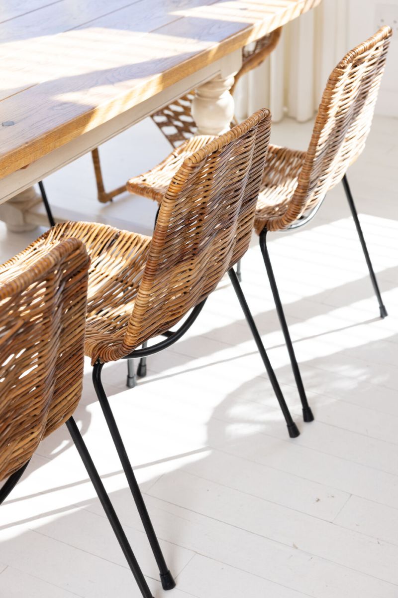rattan and metal dining chair Westcoast collection 