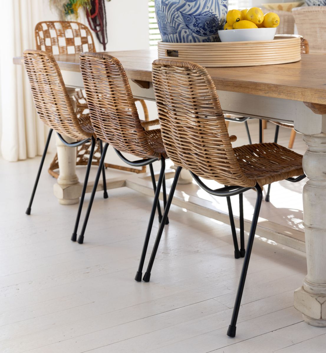 rattan and metal dining chair Westcoast collection 