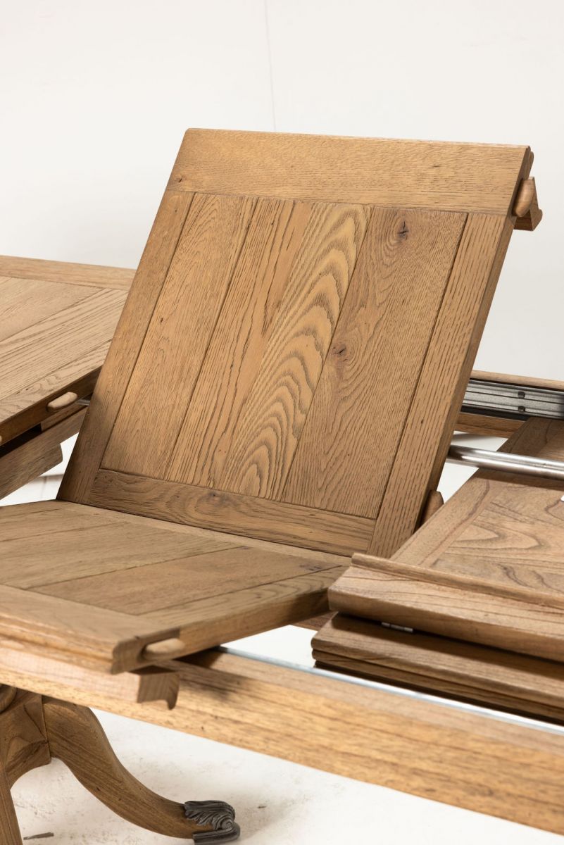 Block and chisel extension dining table 