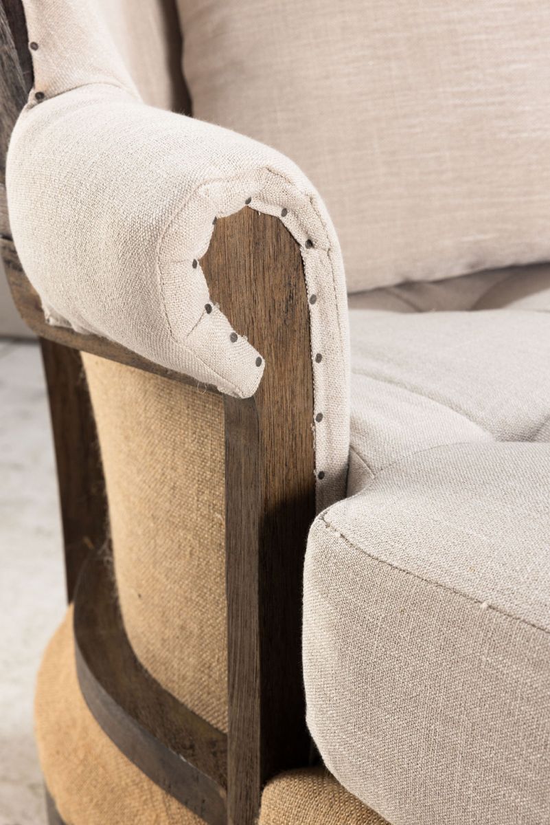 deconstructed daybed with wooden frame