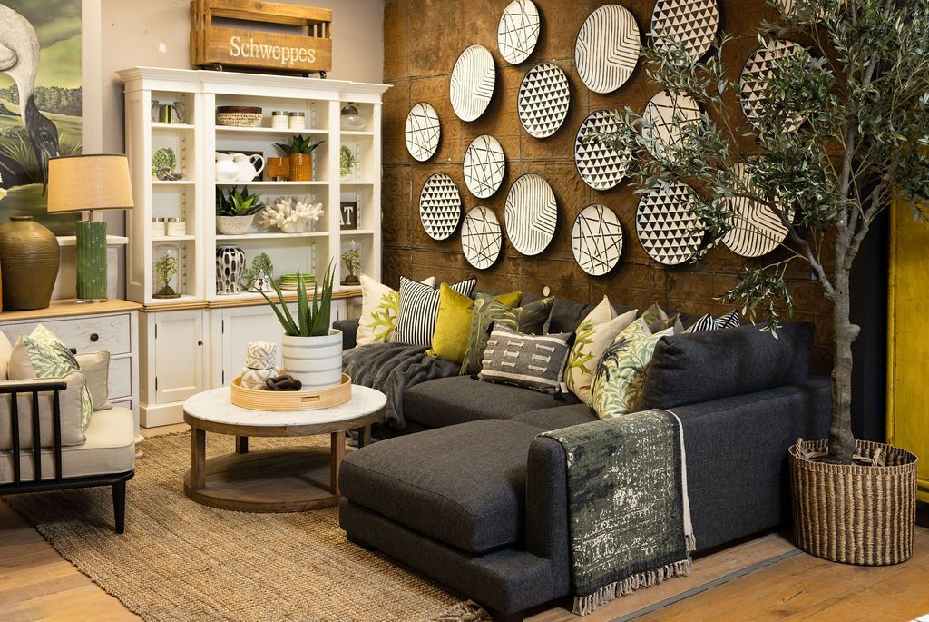 Natural block and chisel rug 