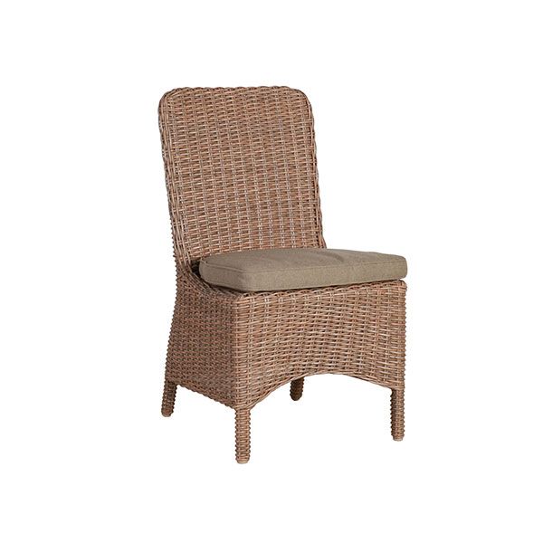 Block & Chisel rattan outdoor dining chair