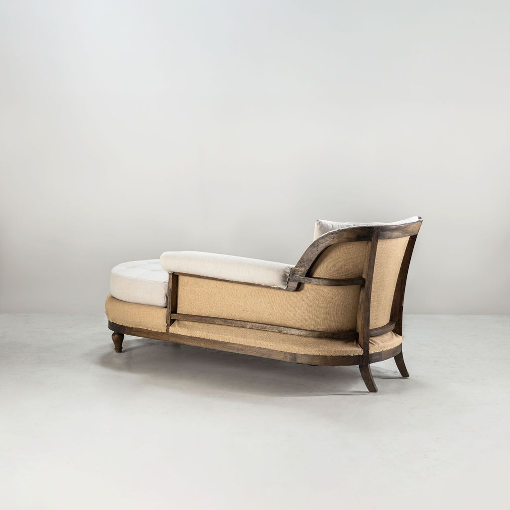 deconstructed daybed with wooden frame