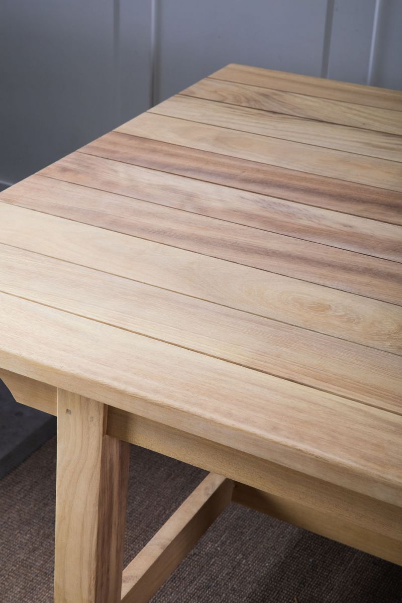 Block and chisel outdoor dining table 