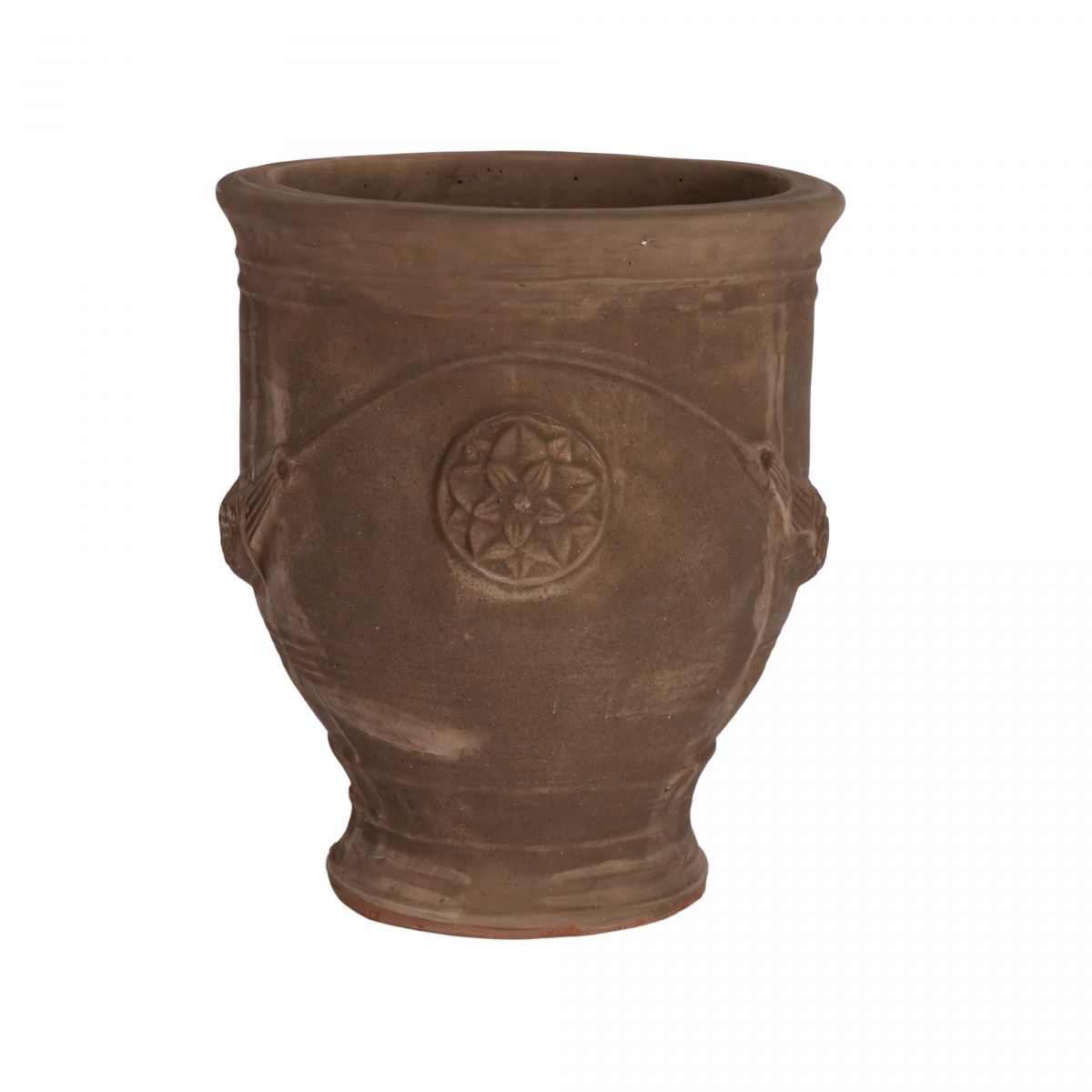 block and chisel terracotta anduze glazed pot