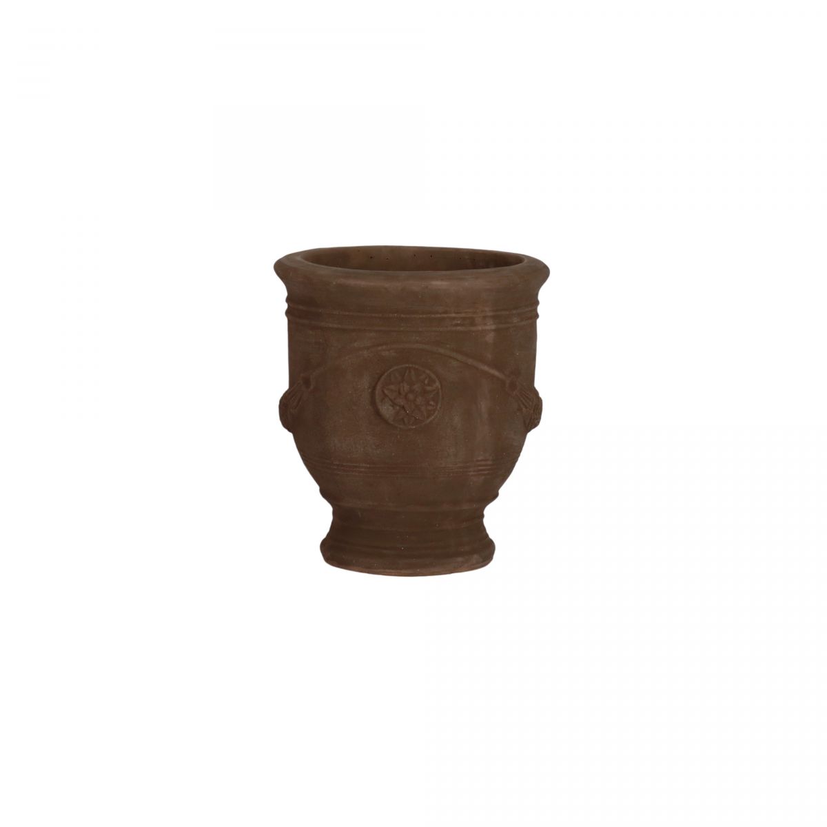 block and chisel terracotta anduze glazed pot