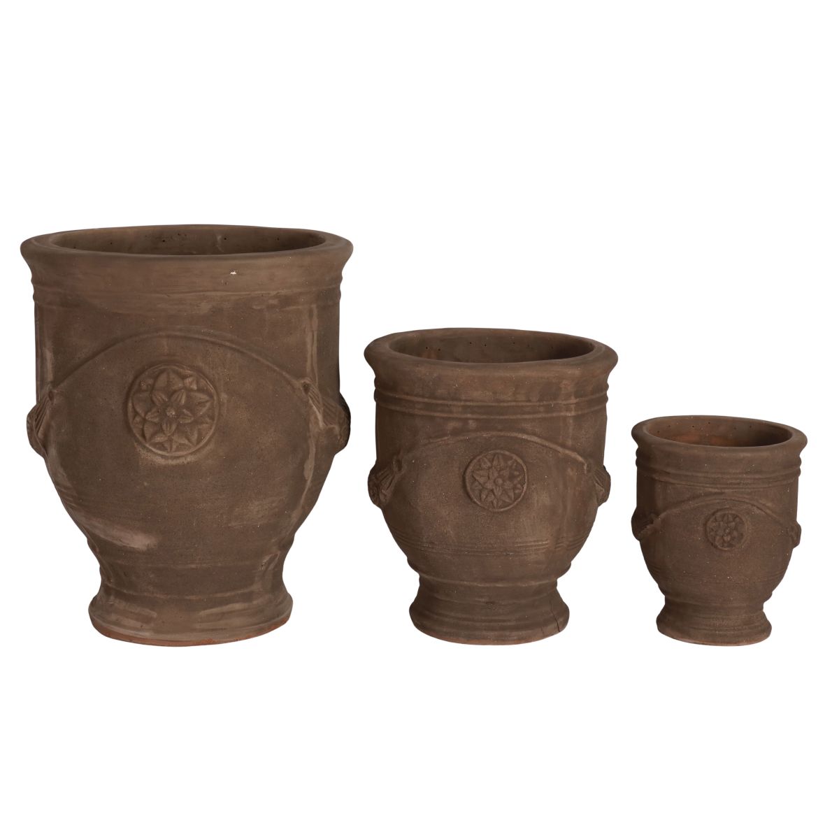 block and chisel terracotta anduze glazed pot