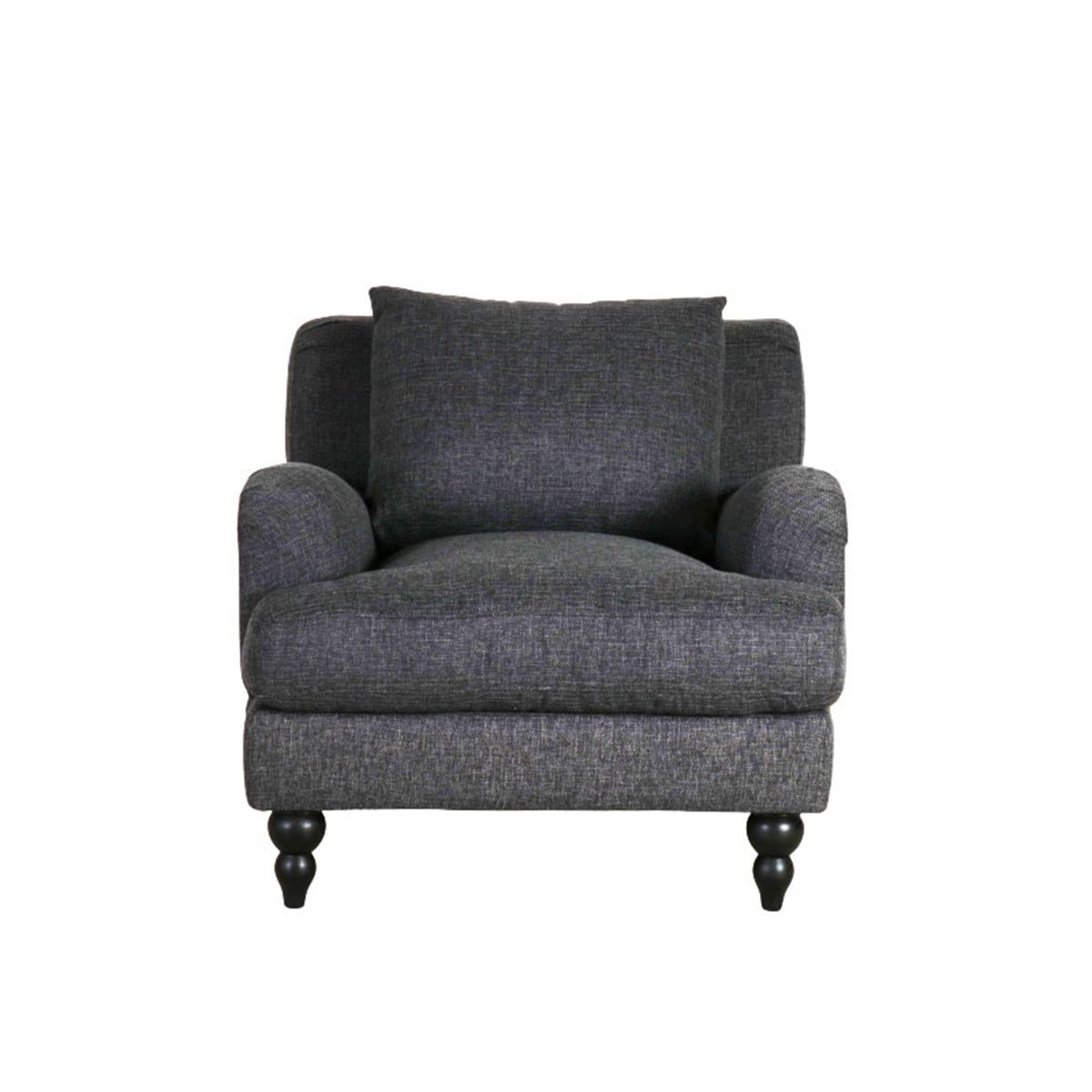 Mission armchair in Caviar