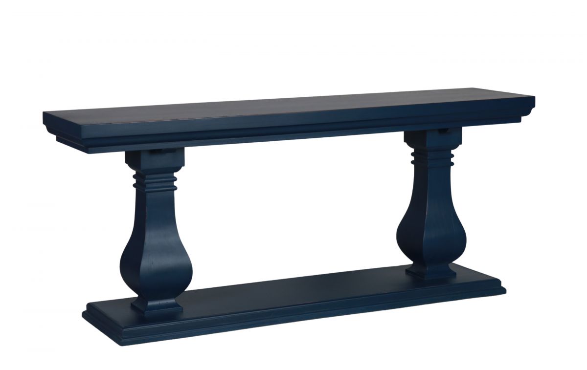 Blue painted console table Bramble collection 