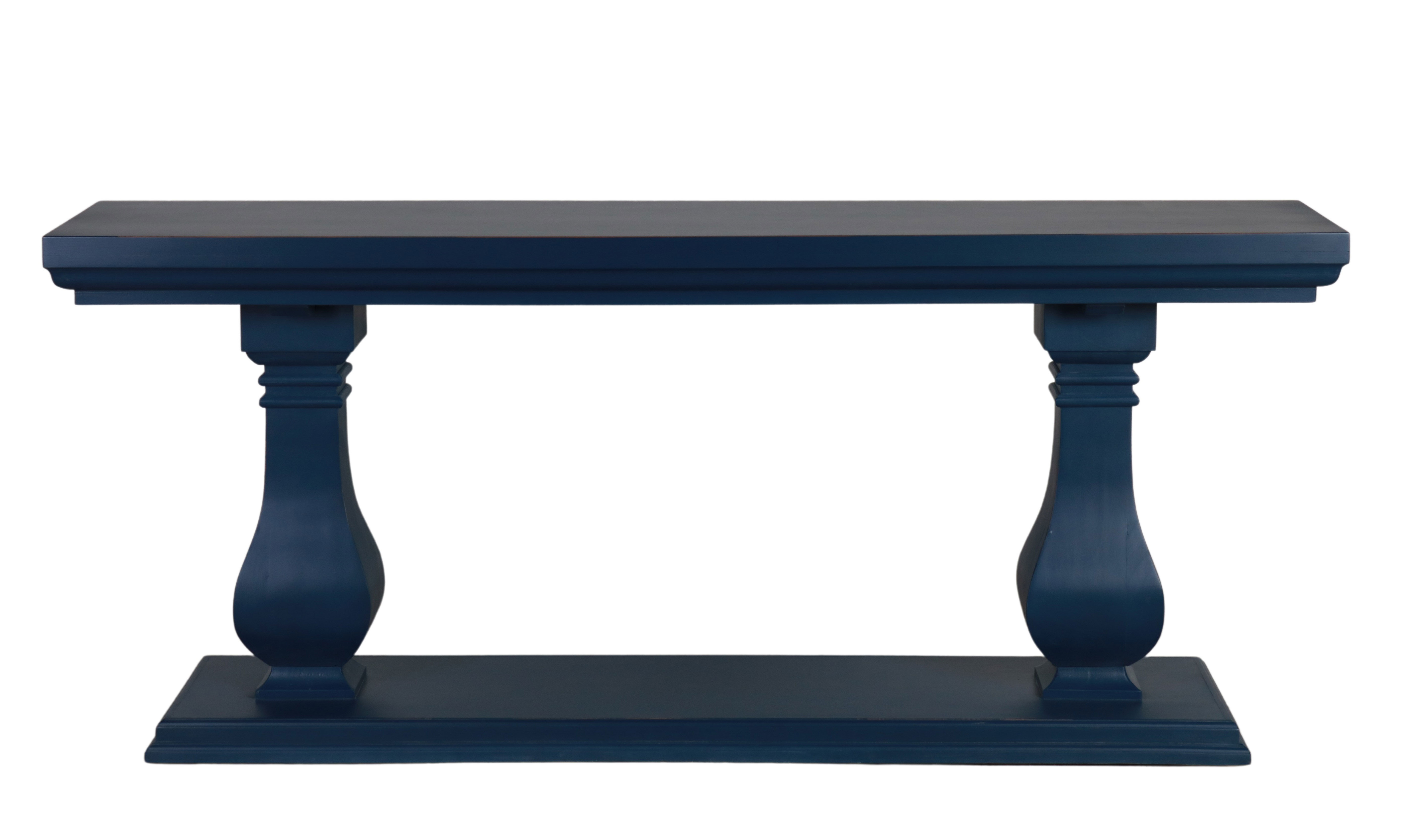 Blue painted console table Bramble collection 