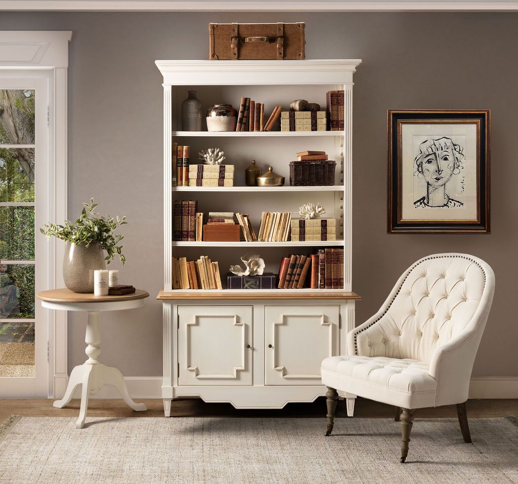 Fps bookcase in antique white 