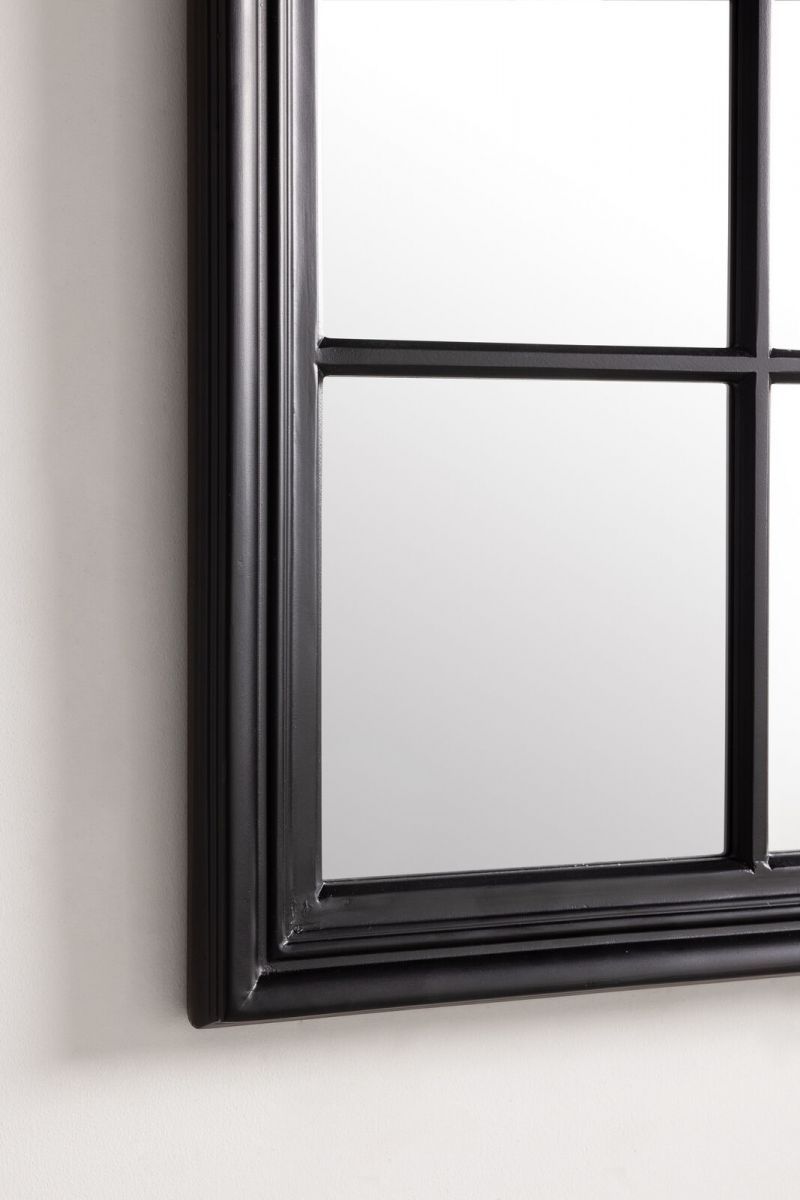 Black frame grid mirror 