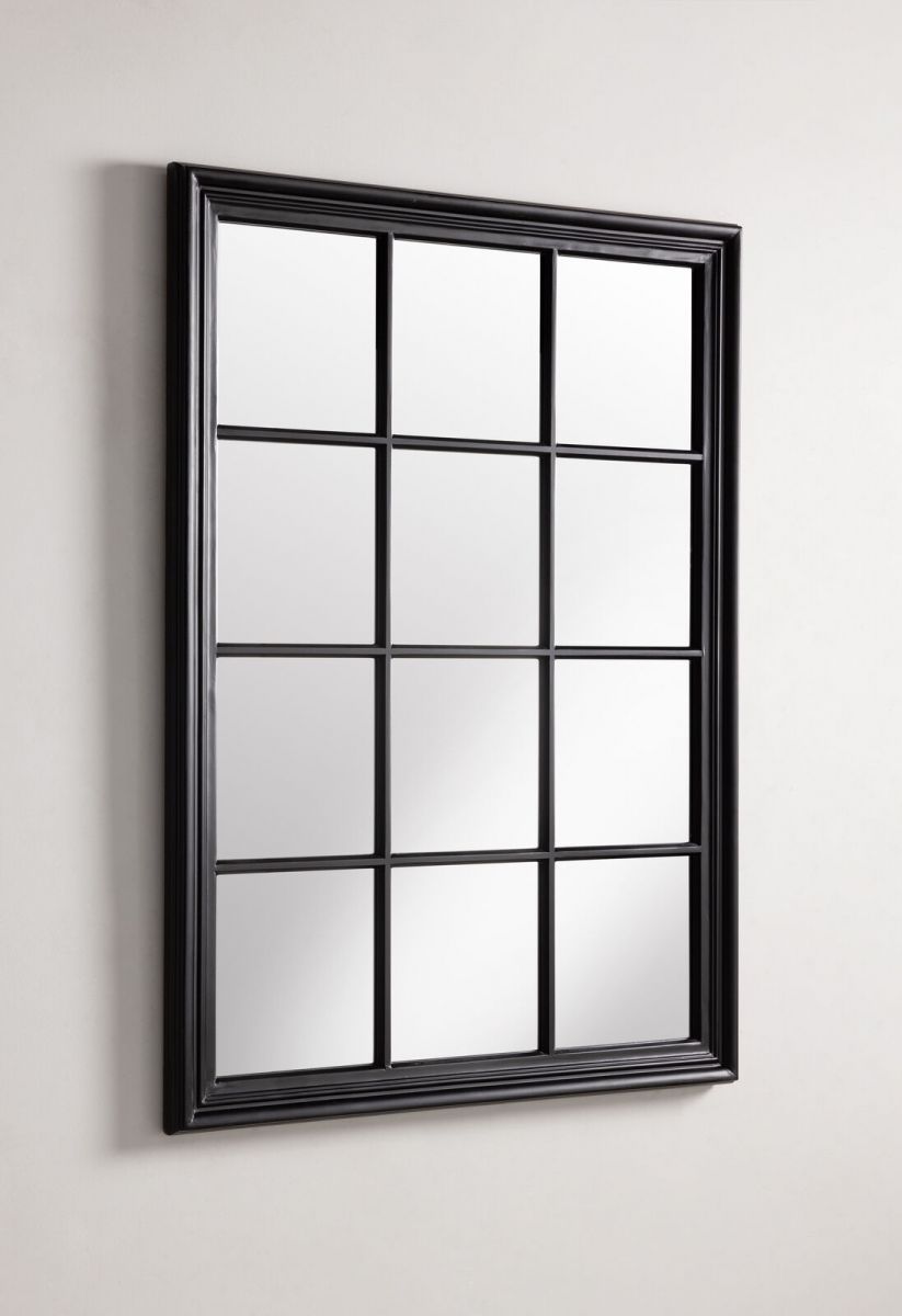 Black frame grid mirror 