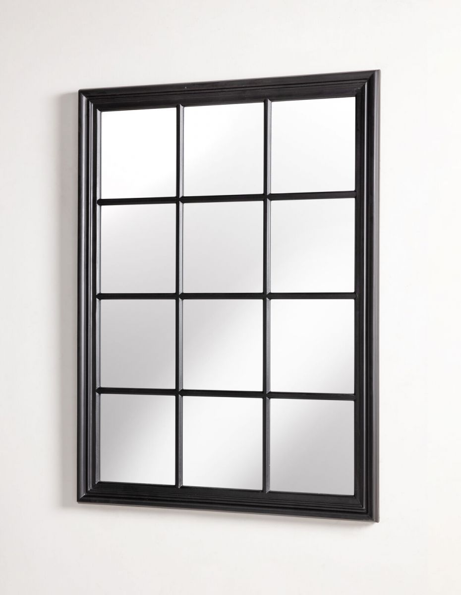 Black frame grid mirror 