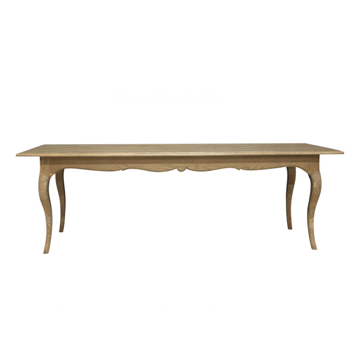 Block & Chisel solid weathered oak dining table