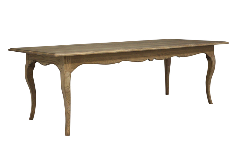 Block & Chisel solid weathered oak dining table