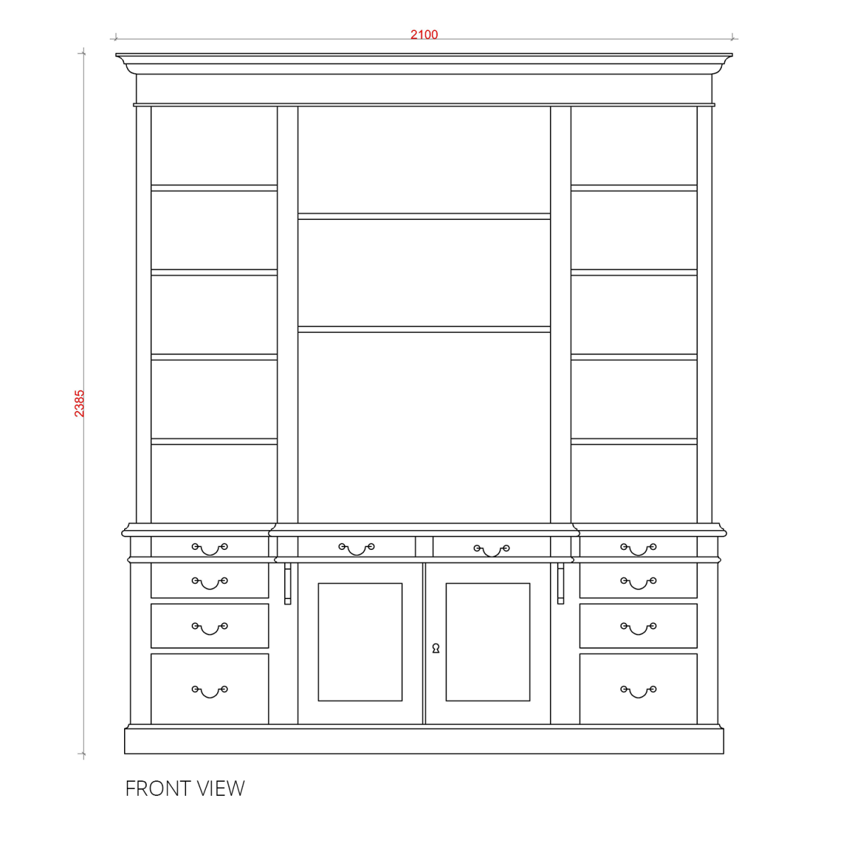 Block & Chisel weathered oak work station with a antique white finish