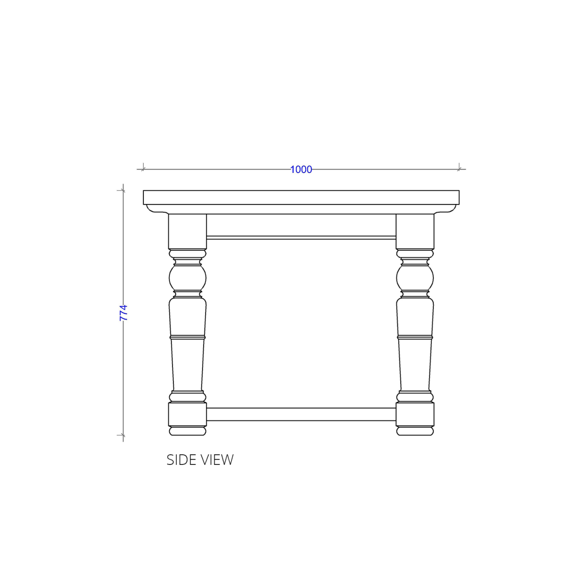 Block & Chisel two tone weathered oak dining table with antique white base