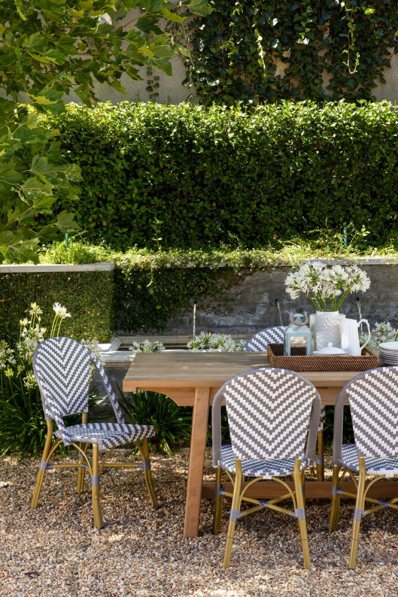 Grey and white Brioche outdoor chair 