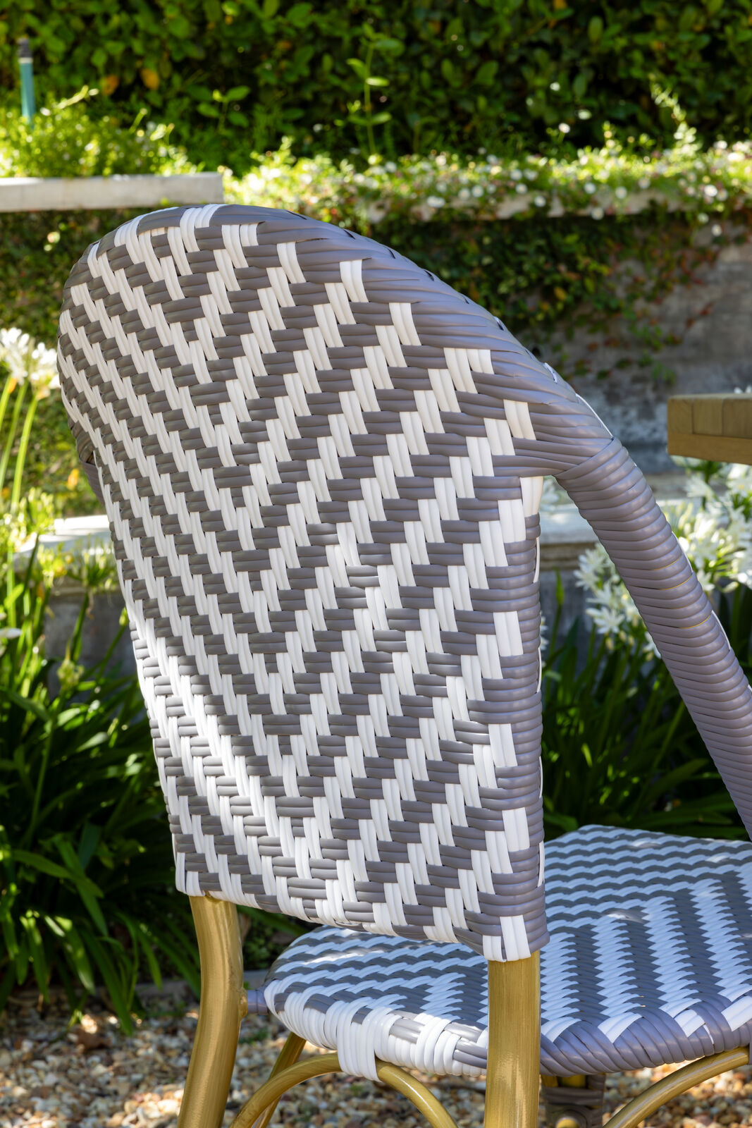 Grey and white Brioche outdoor chair 