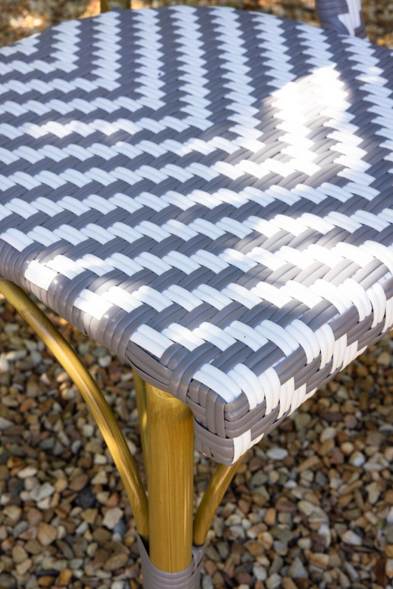 Grey and white Brioche outdoor chair 