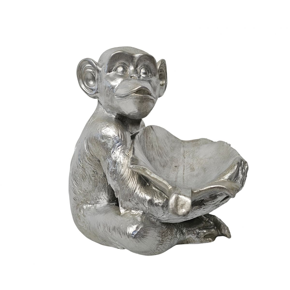 Block and chisel silver monkey bowl