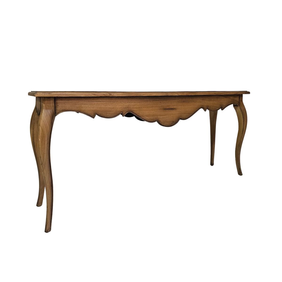 Block and chisel walnut server with wood top