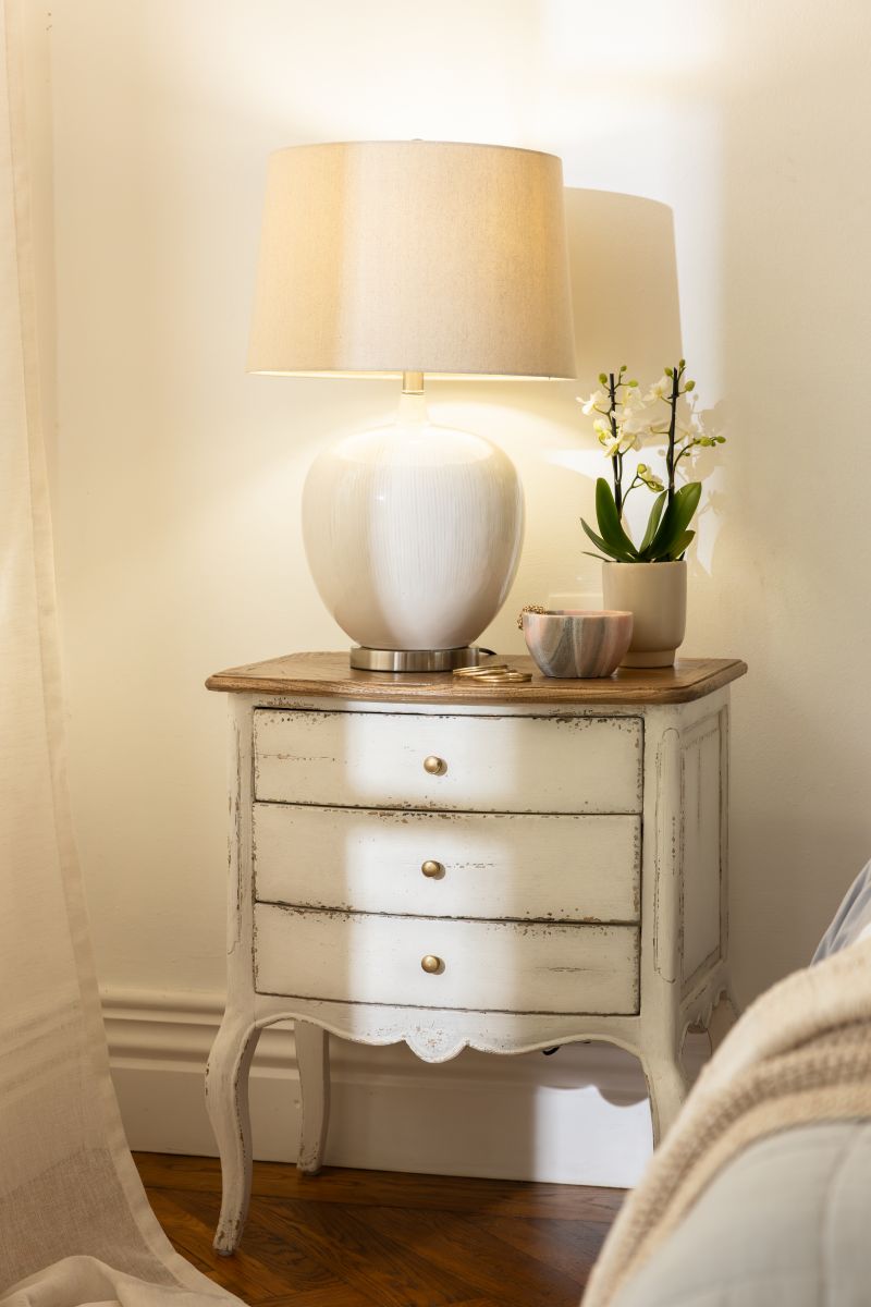 Block and chisel french style bedside table